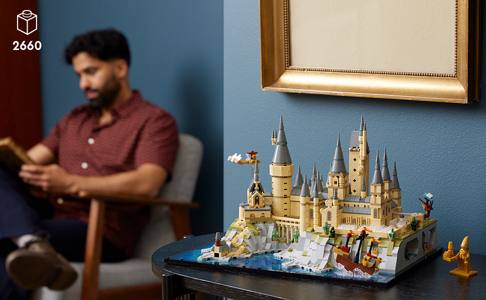 LEGO Harry Potter Hogwarts Castle and Grounds 76419 - Juego de construcción, idea de regalo para adultos, modelo de exhibición para construir, juego coleccionable de Harry Potter, recrea escenas
