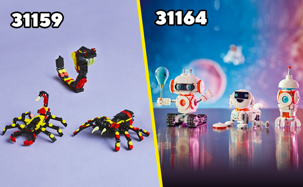 LEGO Creator 3 en 1 Avión de Carrera de Aviones Juguete - Juguete de Construcción con 3 Opciones de Construcción, Avión, Avión de Caza o Helicóptero - Idea de Regalo para Niños, Niños y Niñas, Edades