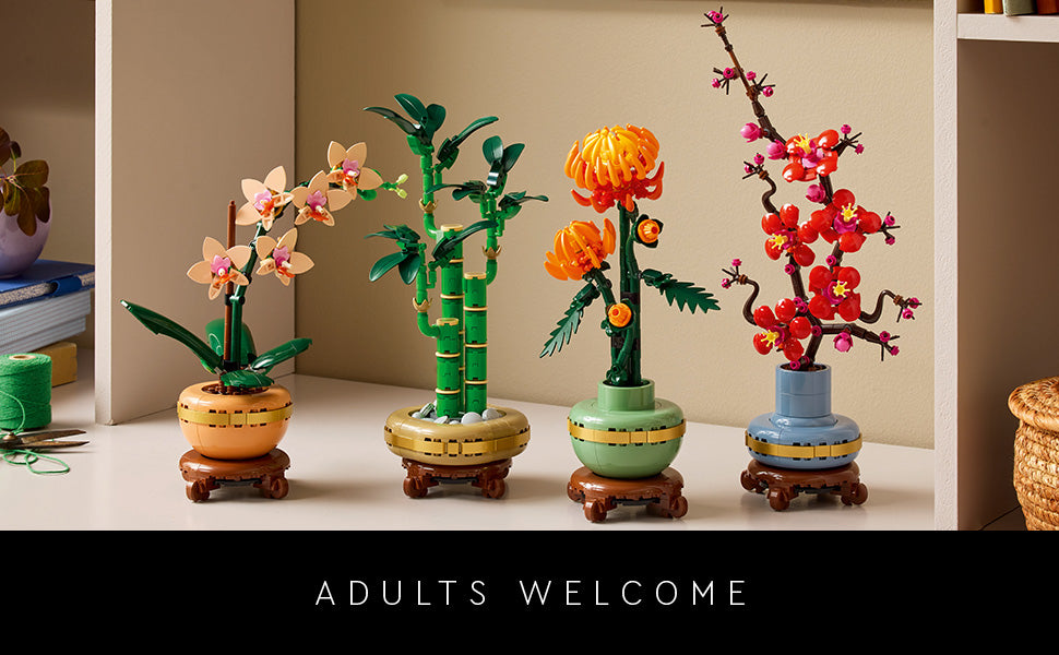 LEGO Botanicals - Set de Construcción Mini Orquídea - Artificial, Orquídea Falsa para Decoración del Hogar, Adultos de 18+ Años - Regalo para Cumpleaños - Decoraciones de Plantas de Interior para Mesa