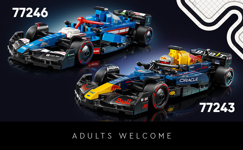 LEGO Speed Champions Oracle Red Bull Racing RB20 F1 modelo de coche de carreras - Kits de construcción para adultos, mayores de 18 años con características realistas - Manualidades DIY de Red Bull