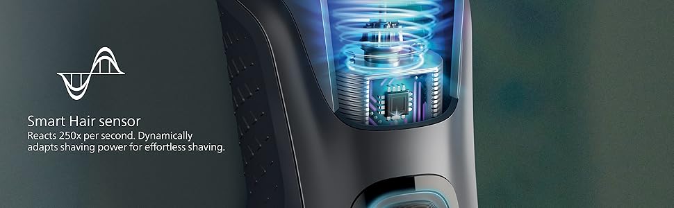 Philips Norelco Shaver 5400, afeitadora recargable en seco y húmedo con recortadora emergente, S5880/81