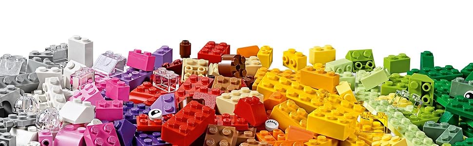 LEGO Classic Maleta creativa 10713 - Incluye estuche organizador de almacenamiento con divertidos y coloridos bloques de construcción, juguete de aprendizaje preescolar para niños, niños y niñas a