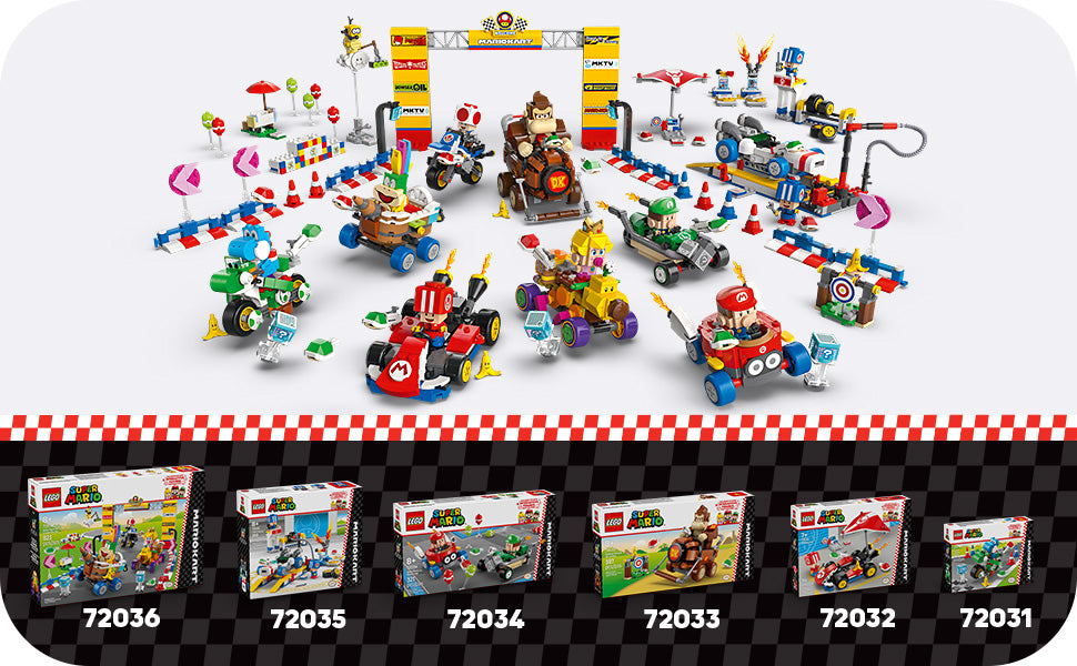 LEGO Super Mario: Bicicleta de Yoshi del Mario Kart - Juego de Construcción de Juguetes para Niños, Niños y Niñas, Edades 7+ - Juguete del Mario Kart para Fans con Yoshi Azul - Idea de Regalo para