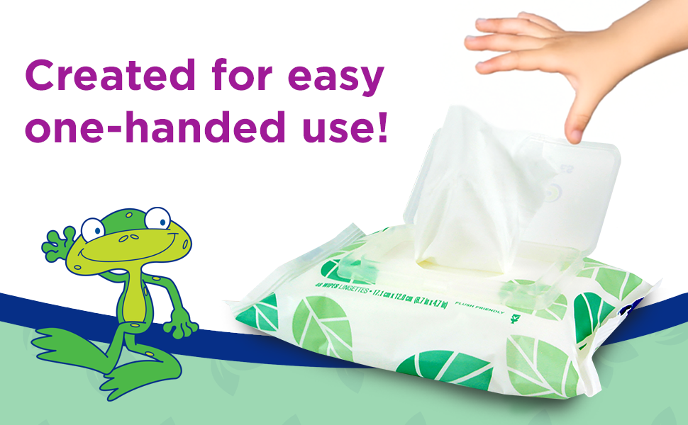 Kandoo Bacinilla enjuagable biodegradable para enseñar a niños y Toallitas húmedas con loción humectante Repuestos, Aroma a melón, 100 unidades (paquete de 6), 814521010055, 6, 6