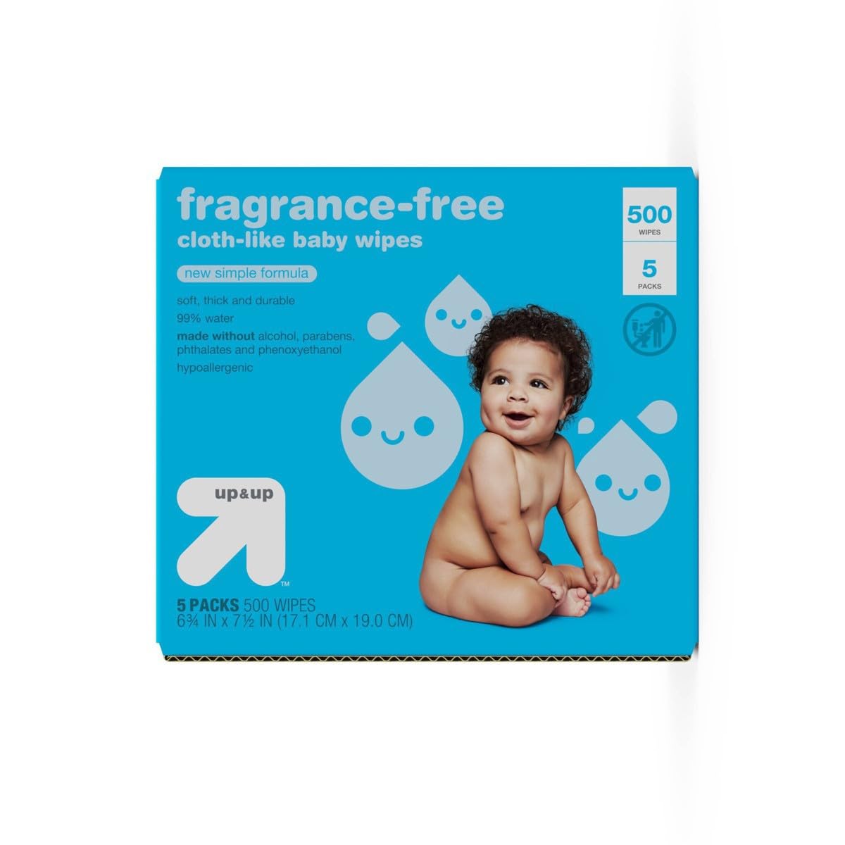 up & up™ Toallitas para bebés - Sin perfume - 500 unidades