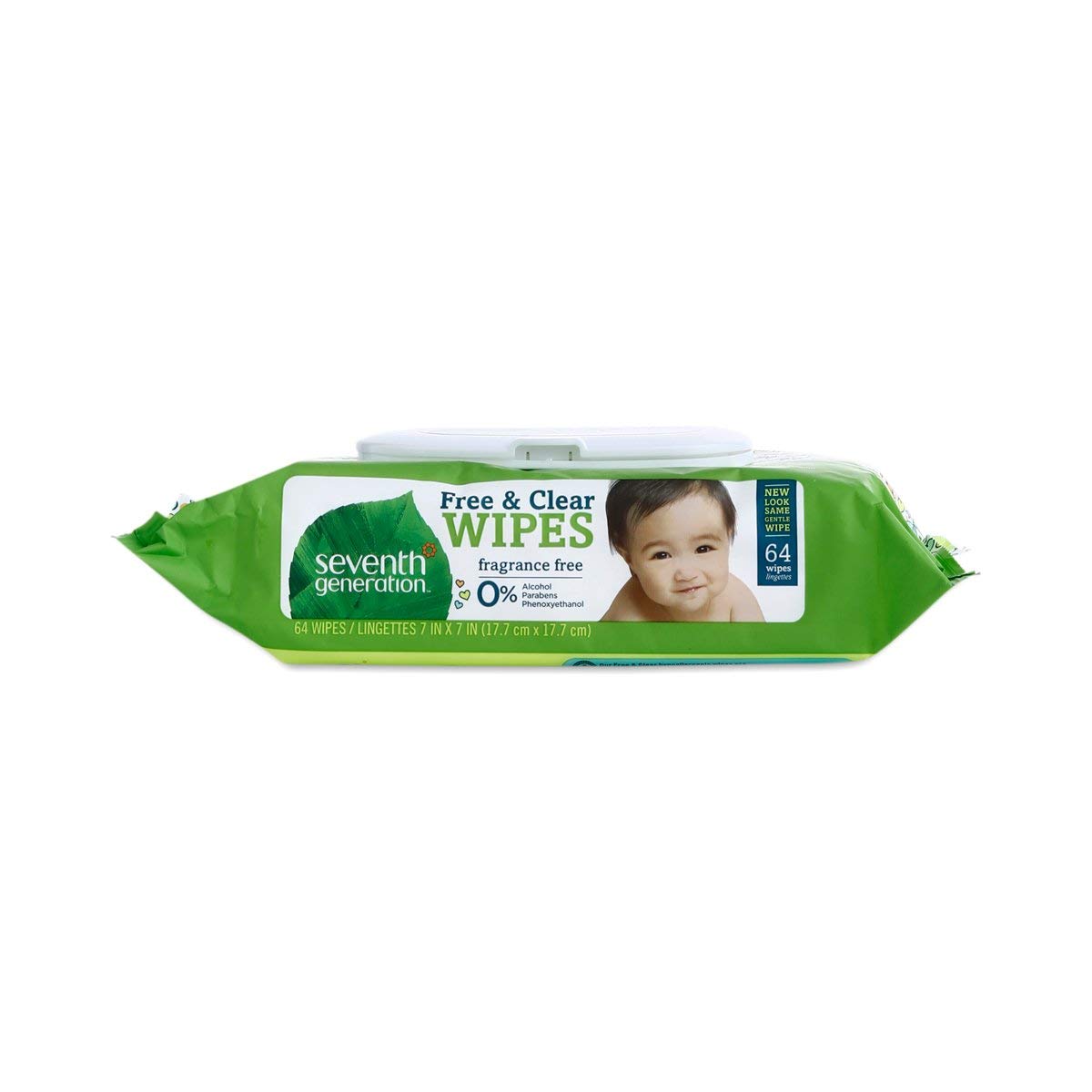 Seventh Generation Toallitas para bebé (64 toallitas gruesas y suaves)