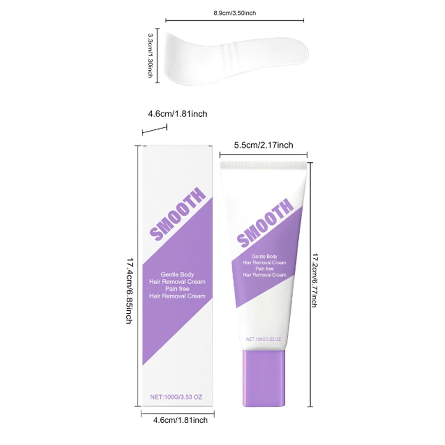 Cloud Sense Spray de depilación, kit de depilación corporal suave,...