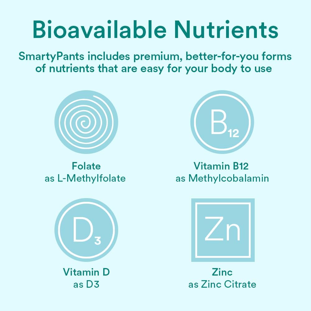 SmartyPants Vitaminas prenatales para mujeres, gomitas multivitamín...