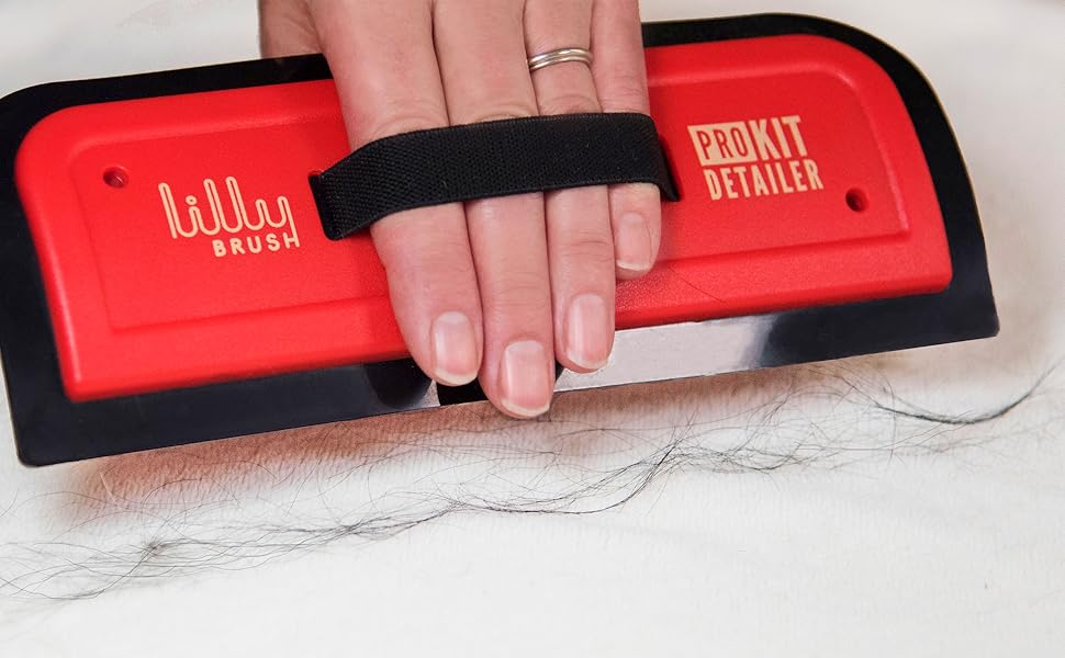 Lilly Brush Kit de herramientas profesionales para el pelo de mascotas | Removedor de pelo de mascotas para sofá, alfombra de coche, asiento de automóvil, kit de detalles interiores de automóviles,