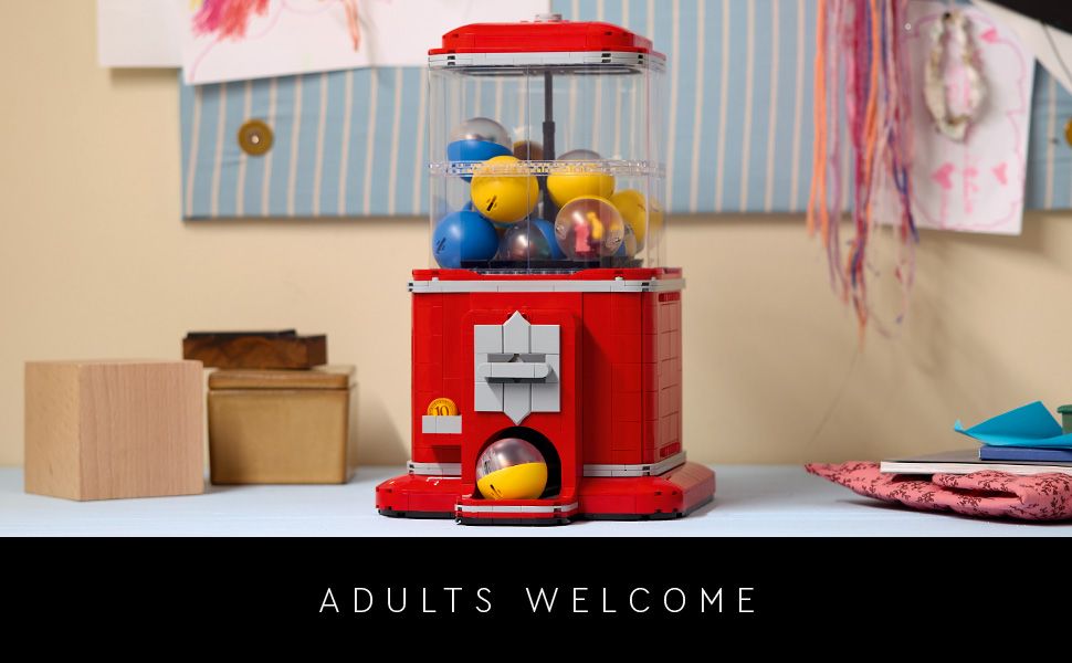LEGO Ideas Minifigure - Juego de construcción de máquinas expendedoras para adultos, decoración creativa de oficina o estante de libros para el hogar, juguete dispensador de cápsulas, regalo
