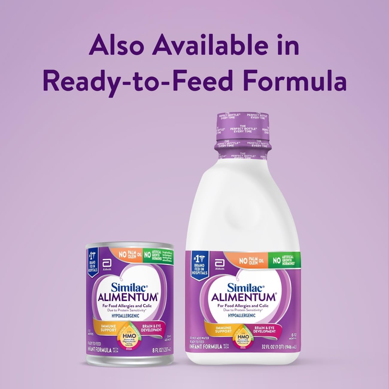 Similac Alimentum con fórmula infantil hipoalergénica 2'-FL HMO...