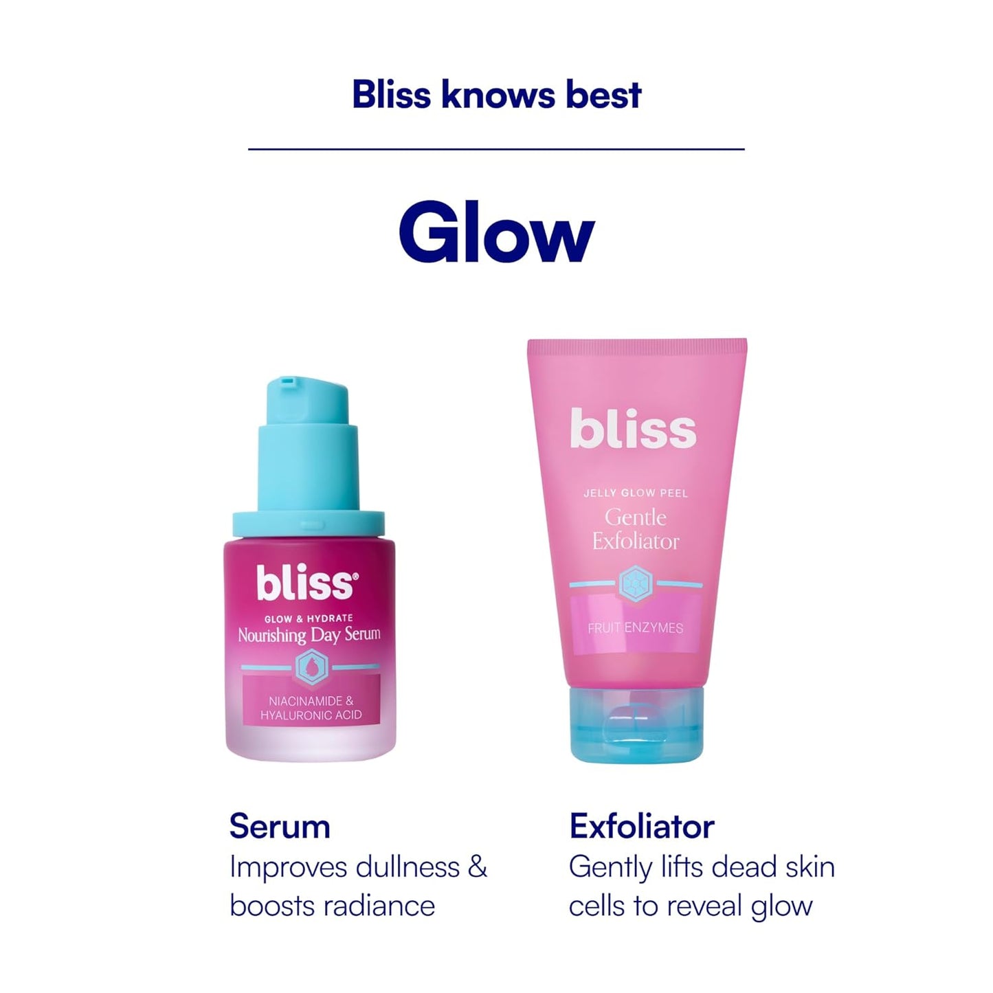 Bliss - Suero iluminador e hidratante con niacinamida y ácido hialu...
