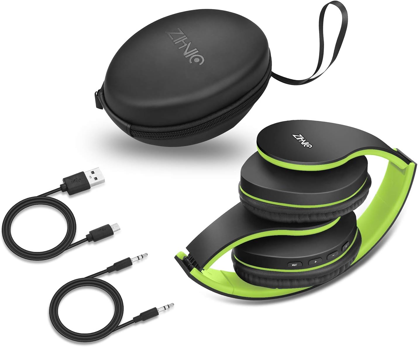 ZIHNIC Auriculares Bluetooth Over-Ear, Auriculares Estéreo Inalámbr...