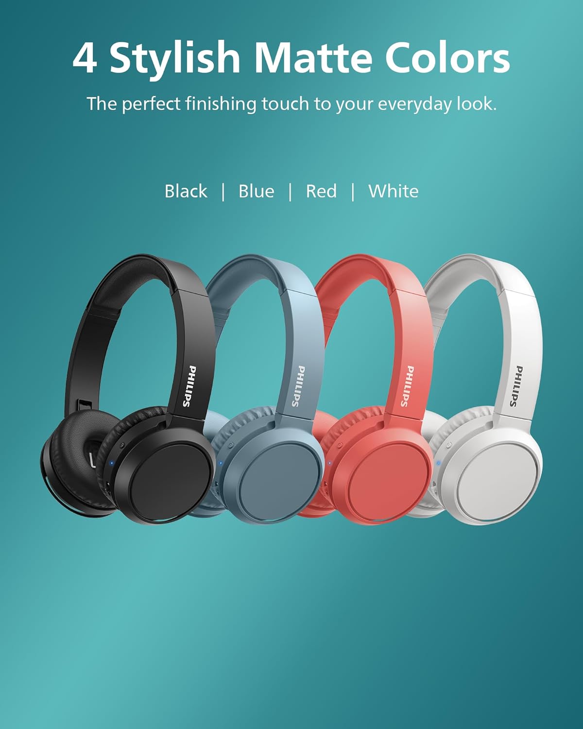 PHILIPS H4205 - Auriculares inalámbricos Bluetooth con refuerzo de...