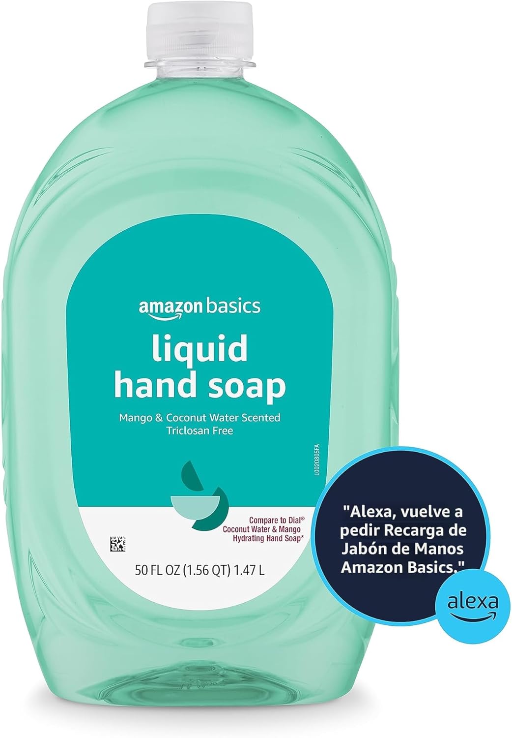 Amazon Basics - Recambio de jabón líquido para manos, aroma a mango...