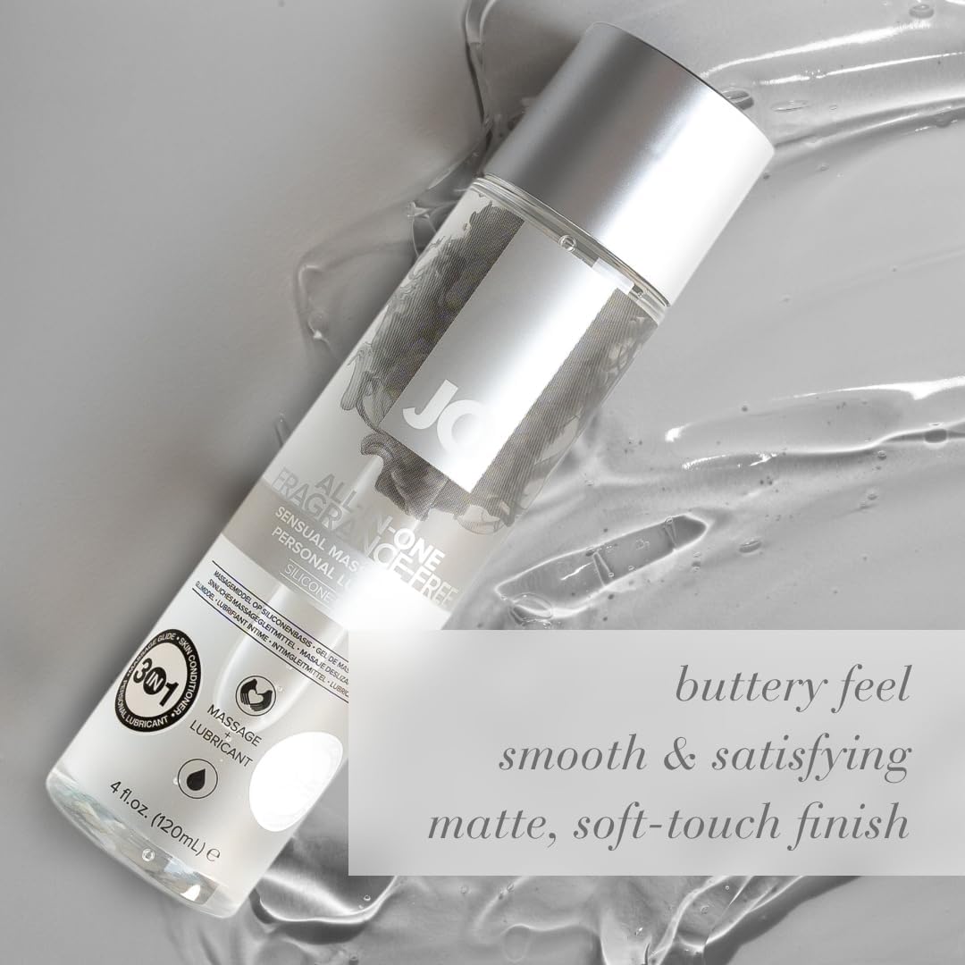 JO Aceite de masaje de silicona todo en uno \u2013 Lubricante perso...