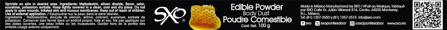 SXO Gourmet - Polvo corporal comestible con sabor a miel para parej...
