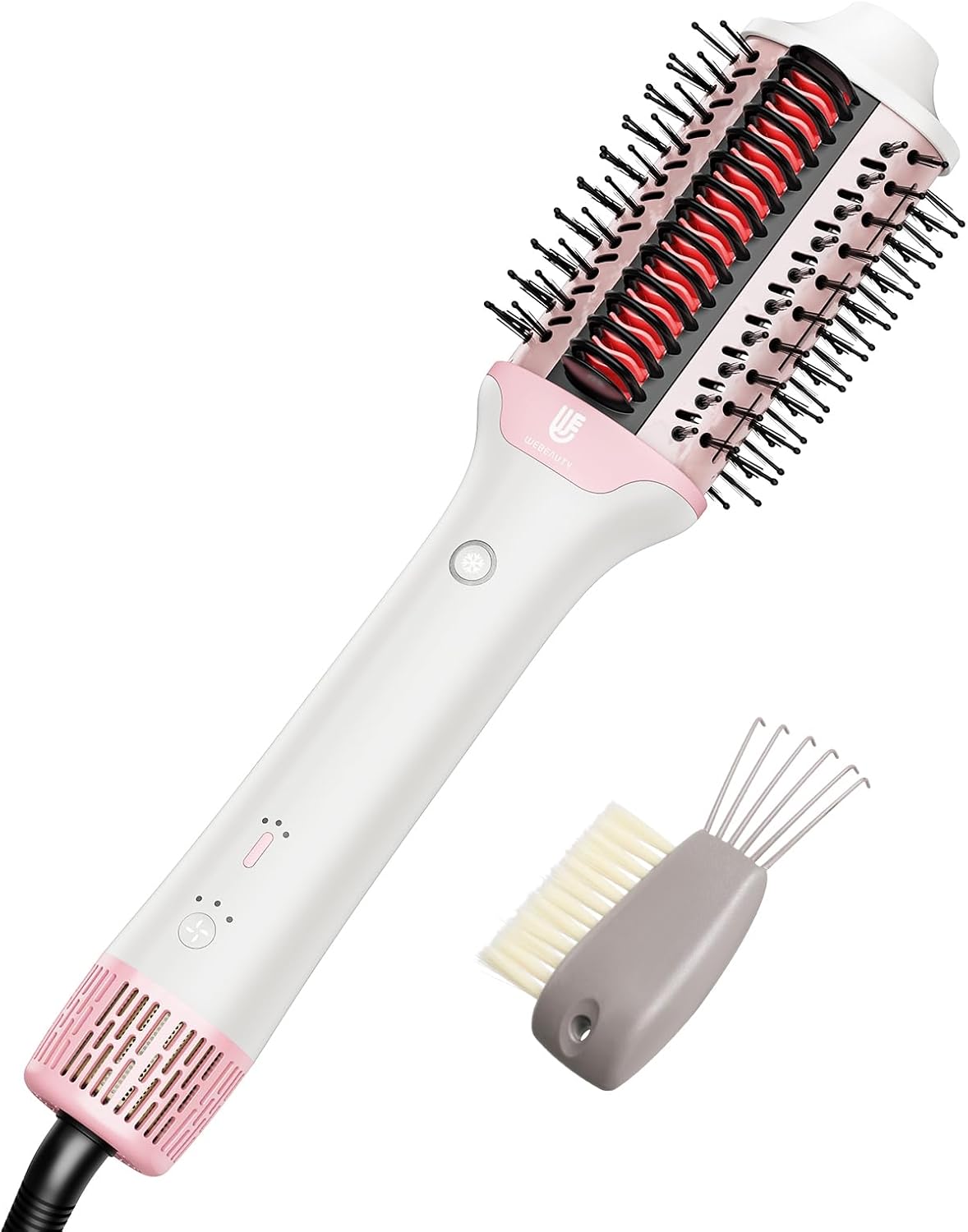 Cepillo secador de pelo 2 en 1 y alisador de cabello, cepillo térmi...
