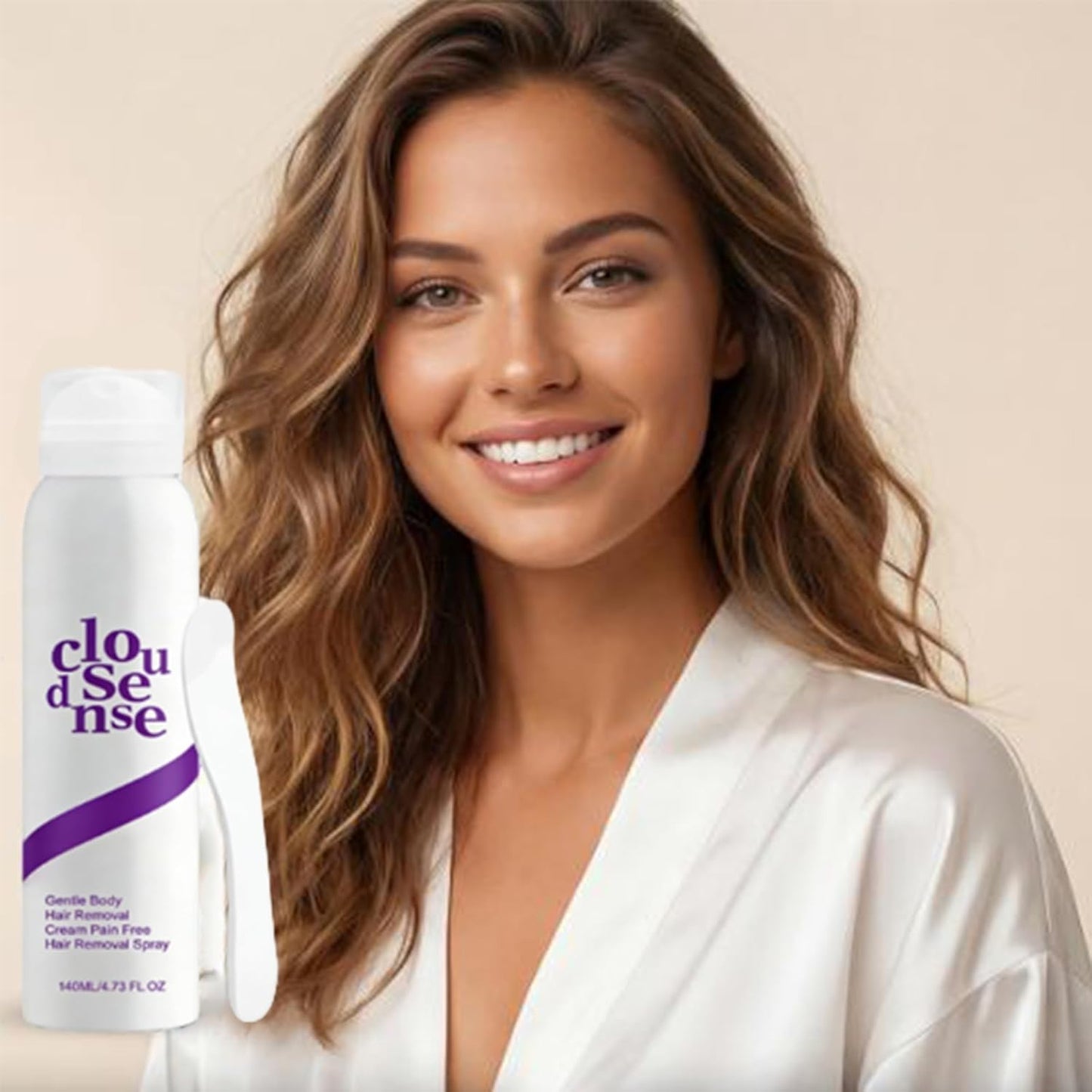 Kit de depilación corporal suave, spray de depilación suave, crema...