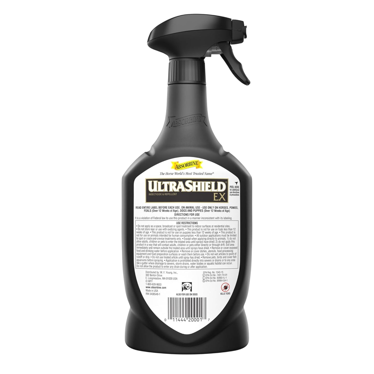 Absorbine UltraShield EX - Insecticida pulverizador de 32 onzas, ma...