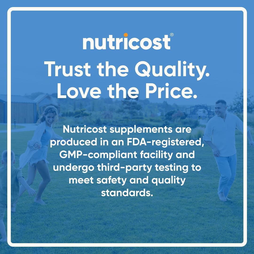 Suplemento Nutricost Ácido Alfa Lipoico, 0.02 oz por porción, 120 p...