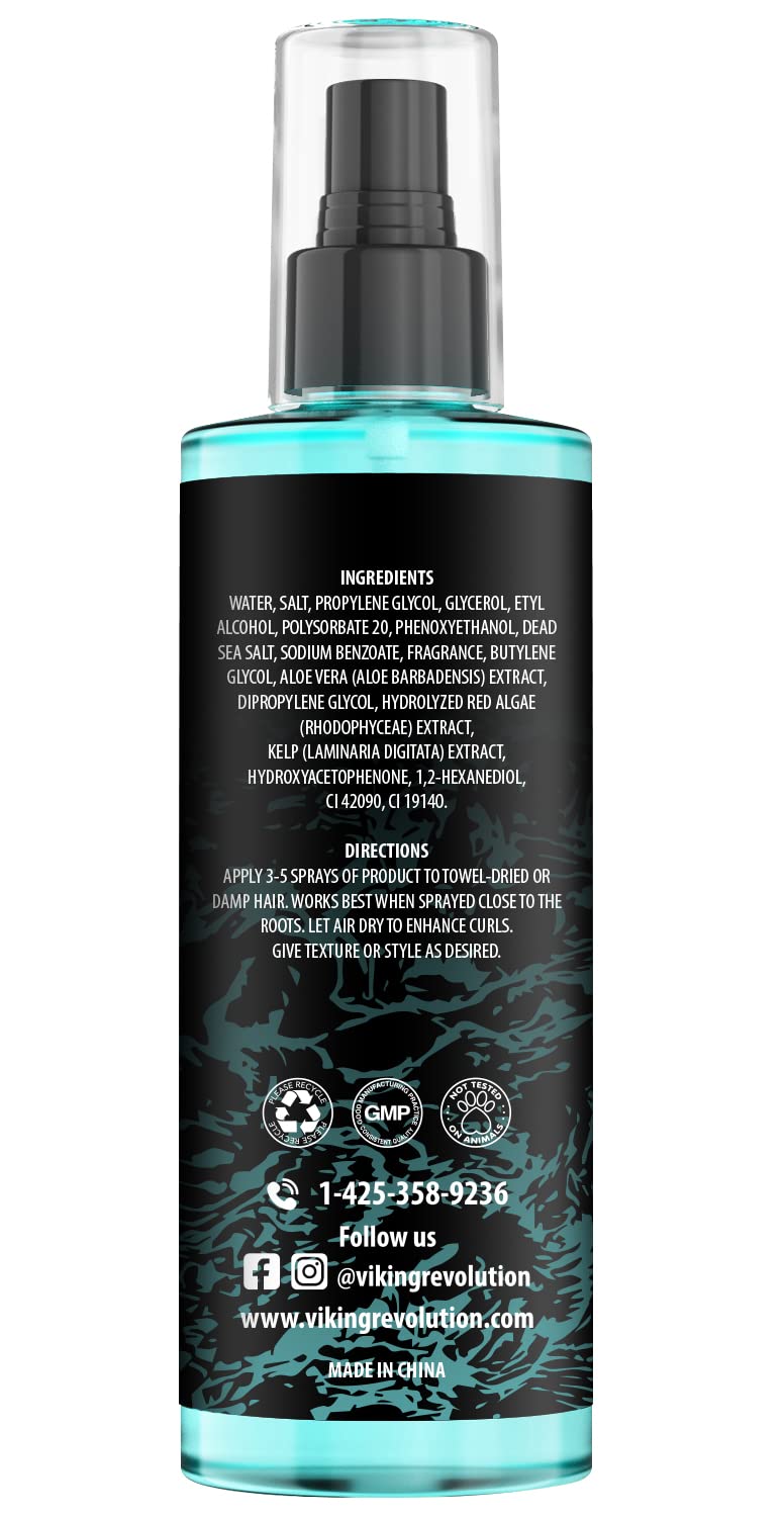 Viking Revolution Spray de Sal Marina para Hombres - Spray Texturiz...