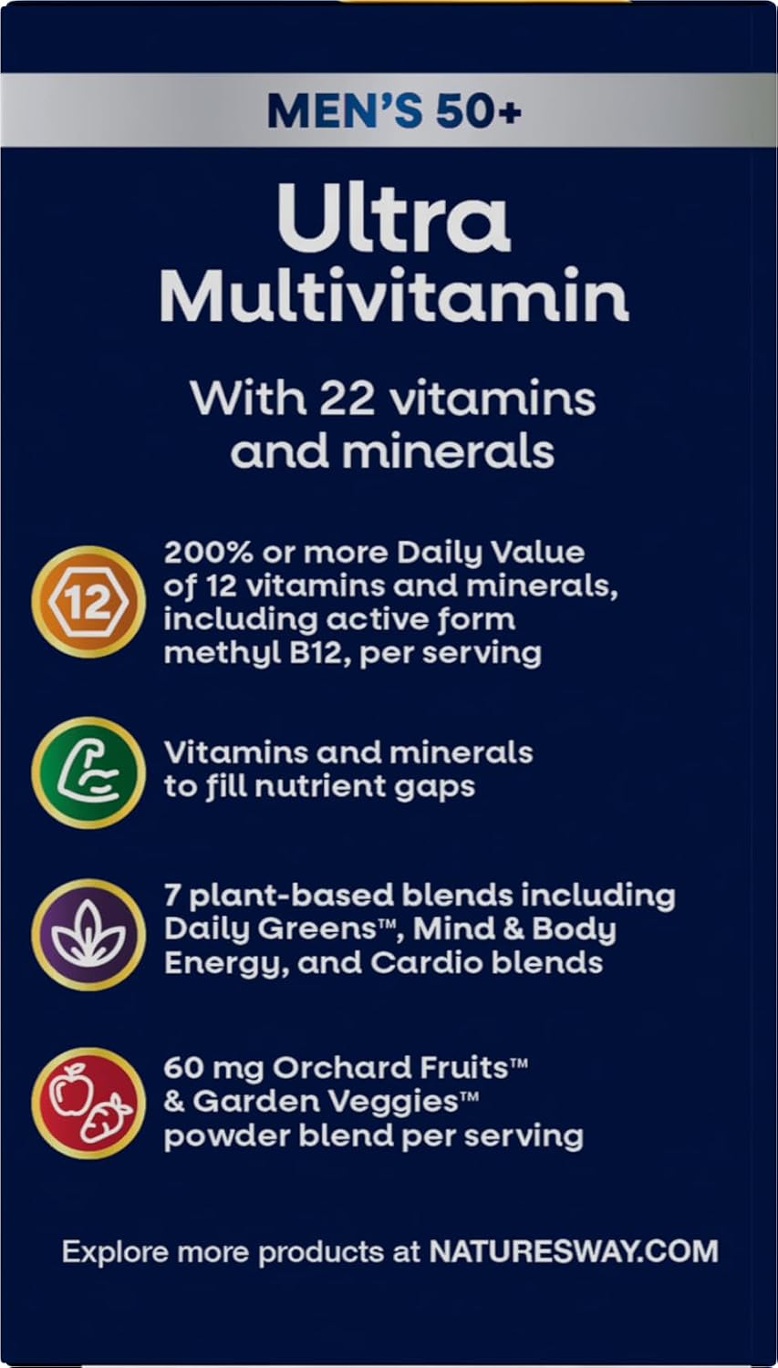 Nature's Way ¡Alive! Multivitamínico ultra potente para hombres...