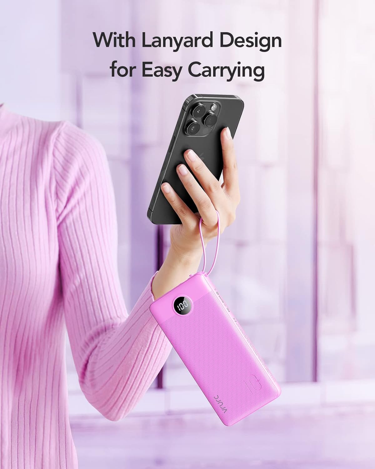 VRURC Cargador portátil de 10000 mAh, paquete de baterías esenciale...