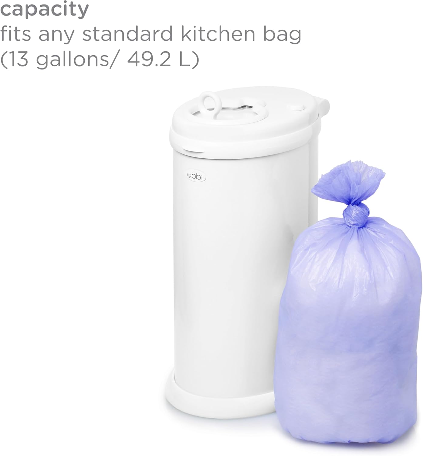 Ubbi Bolsas de plástico para cubos de pañales, bolsas desechables p...
