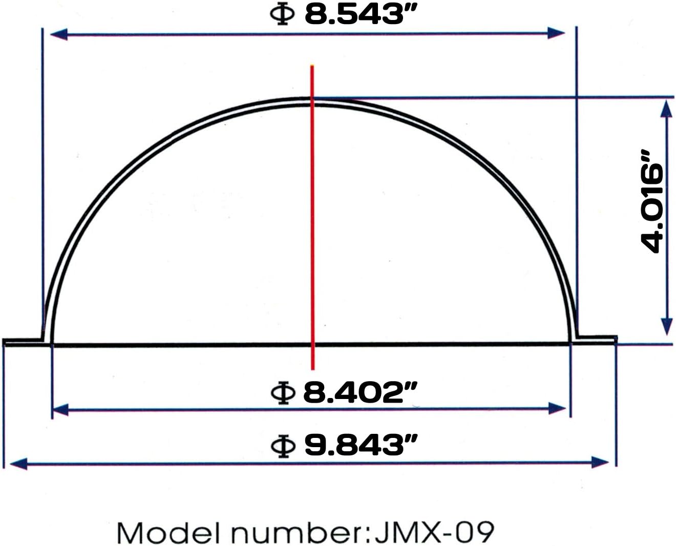JMX domo protector para cámaras de seguridad, de acrílico, de 9 pul...