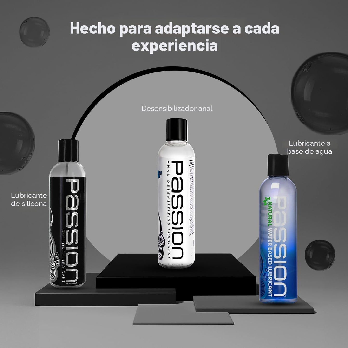 Lubricante de ano para desensibilizar. Máxima potencia. Formato 8.2...