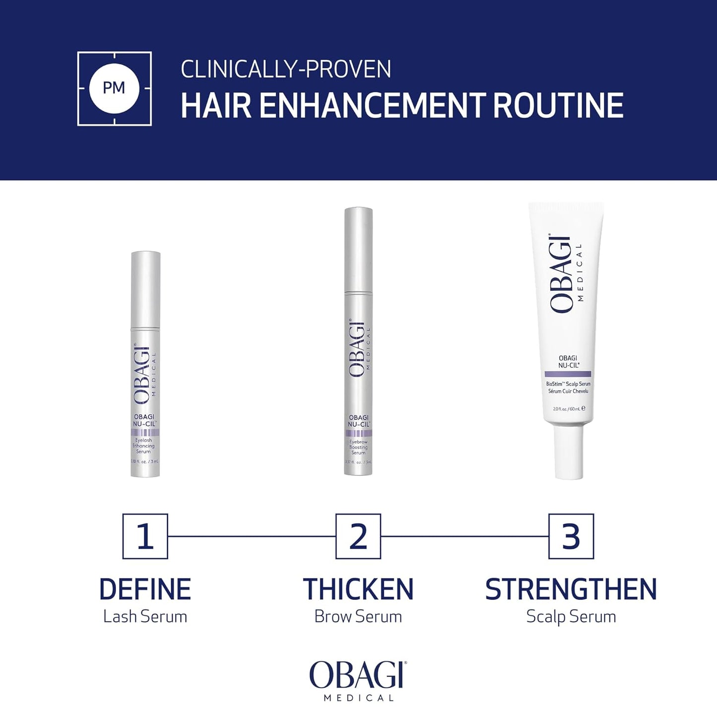 Obagi Nu-Cil BioStim - Suero para el cuero cabelludo con biotina, clínicamente probado para promover la salud del cuero cabelludo y ofrecer un cabello visiblemente más lleno y denso, ligero, fortalece