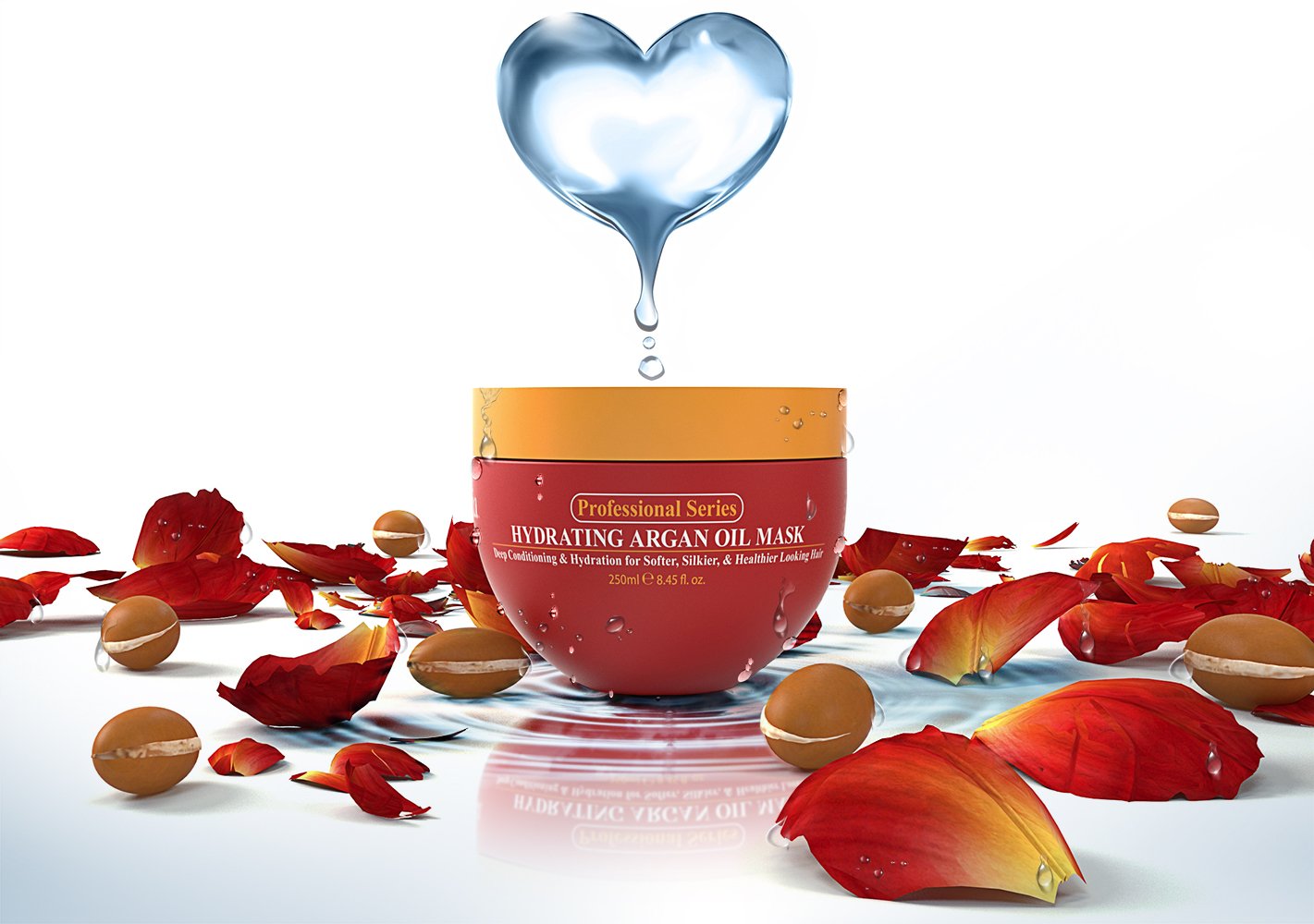 Mascarilla hidratante Arvazallia de aceite de Argan y acondicionado...