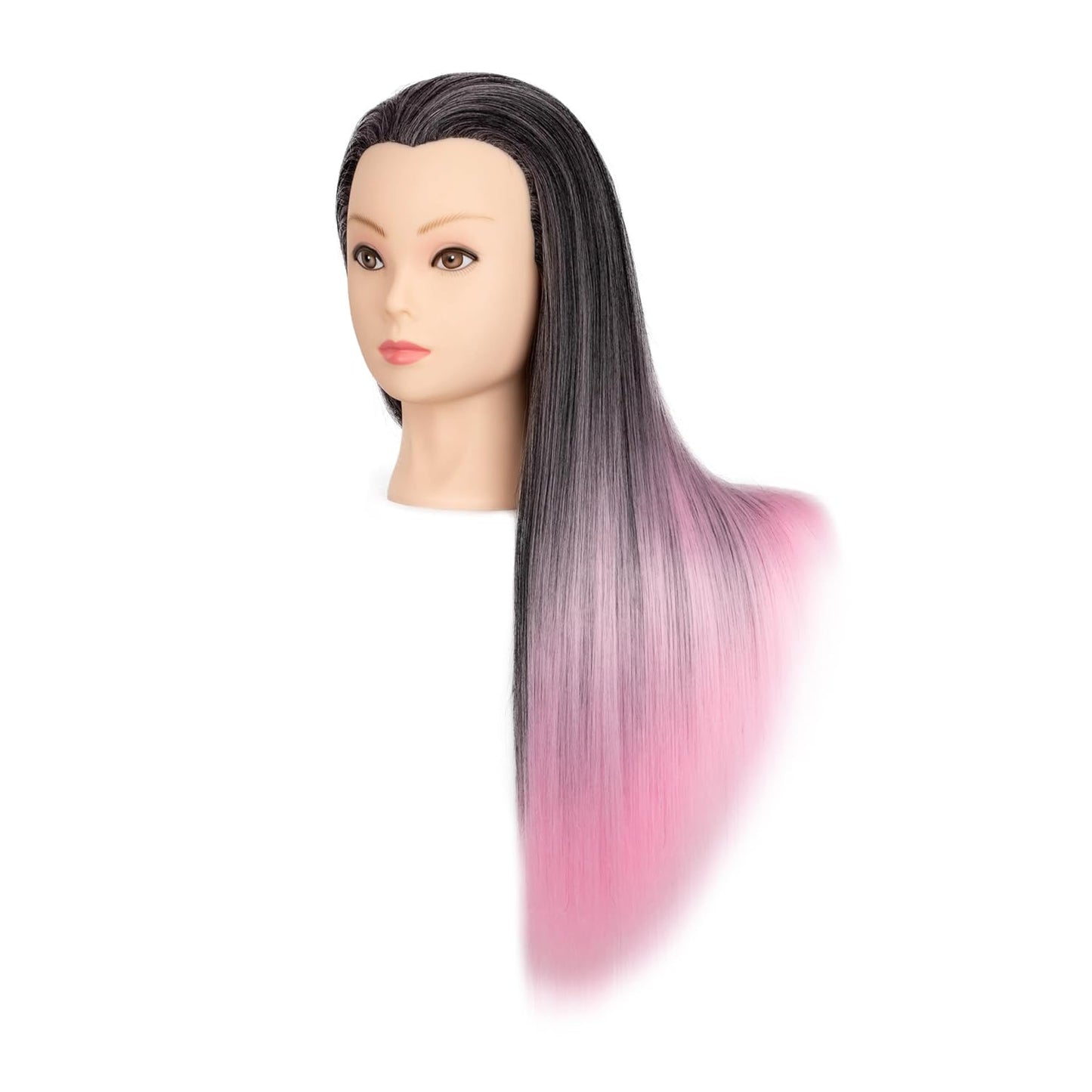 Cabeza de maniquí con cabello, cabeza de entrenamiento de 26 pulgad...