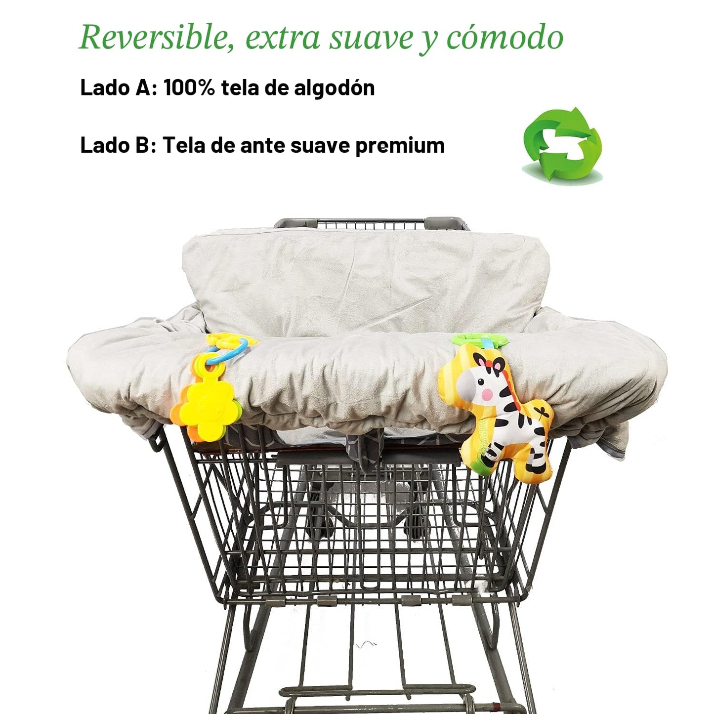Funda para carrito de compras, cubierta de carrito para bebés, Fund...
