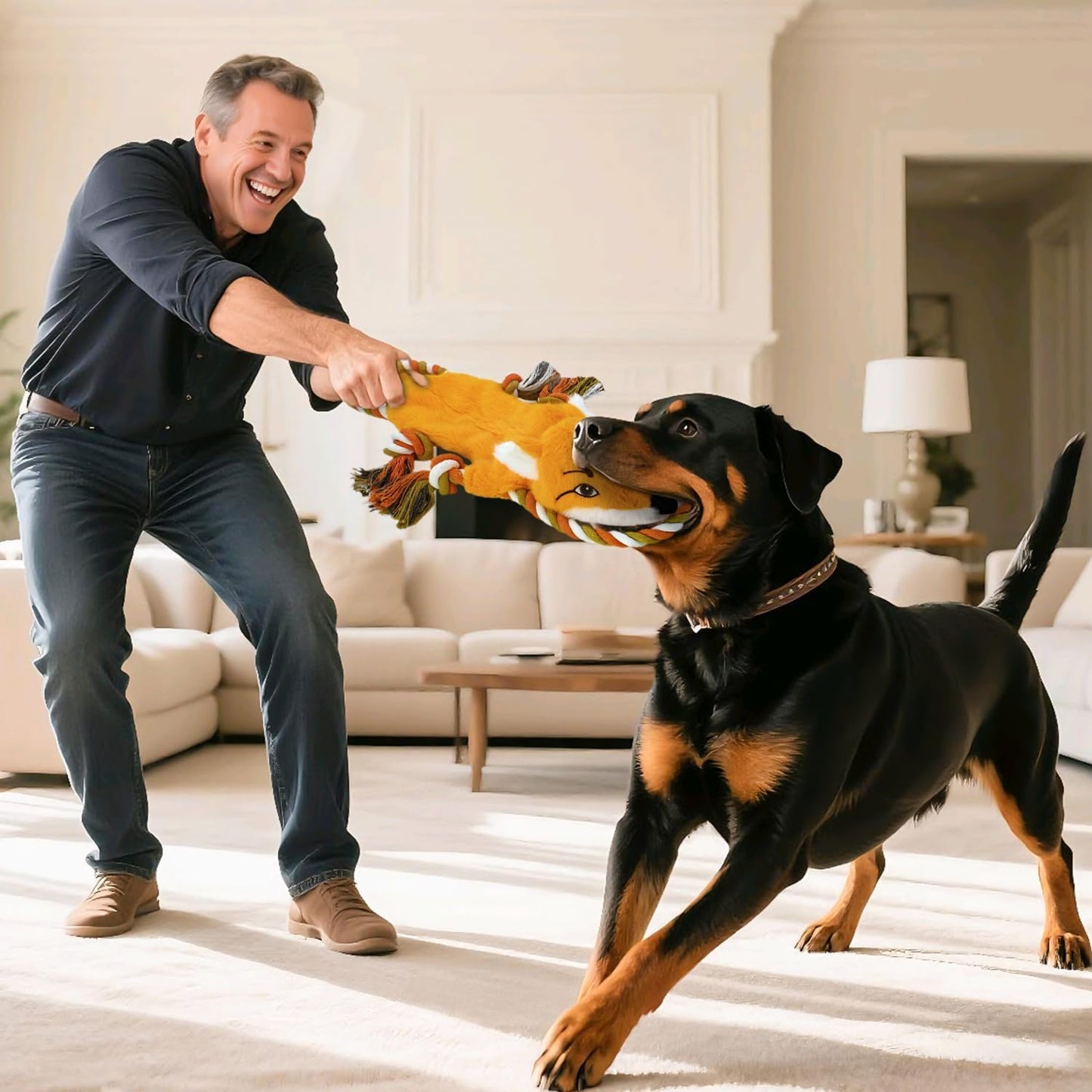 MAOOOOB Juguetes chirriantes para perros, paquete de 3 juguetes sin...