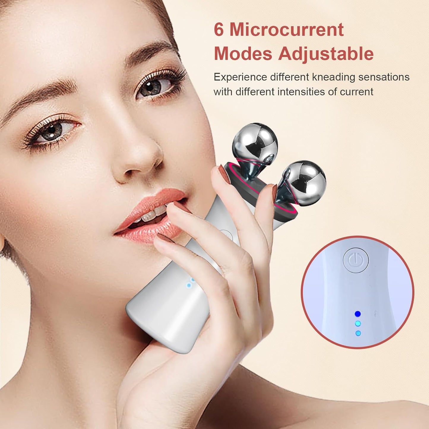 Dispositivo facial de microcorriente \u2013 Elevación facial eléctr...
