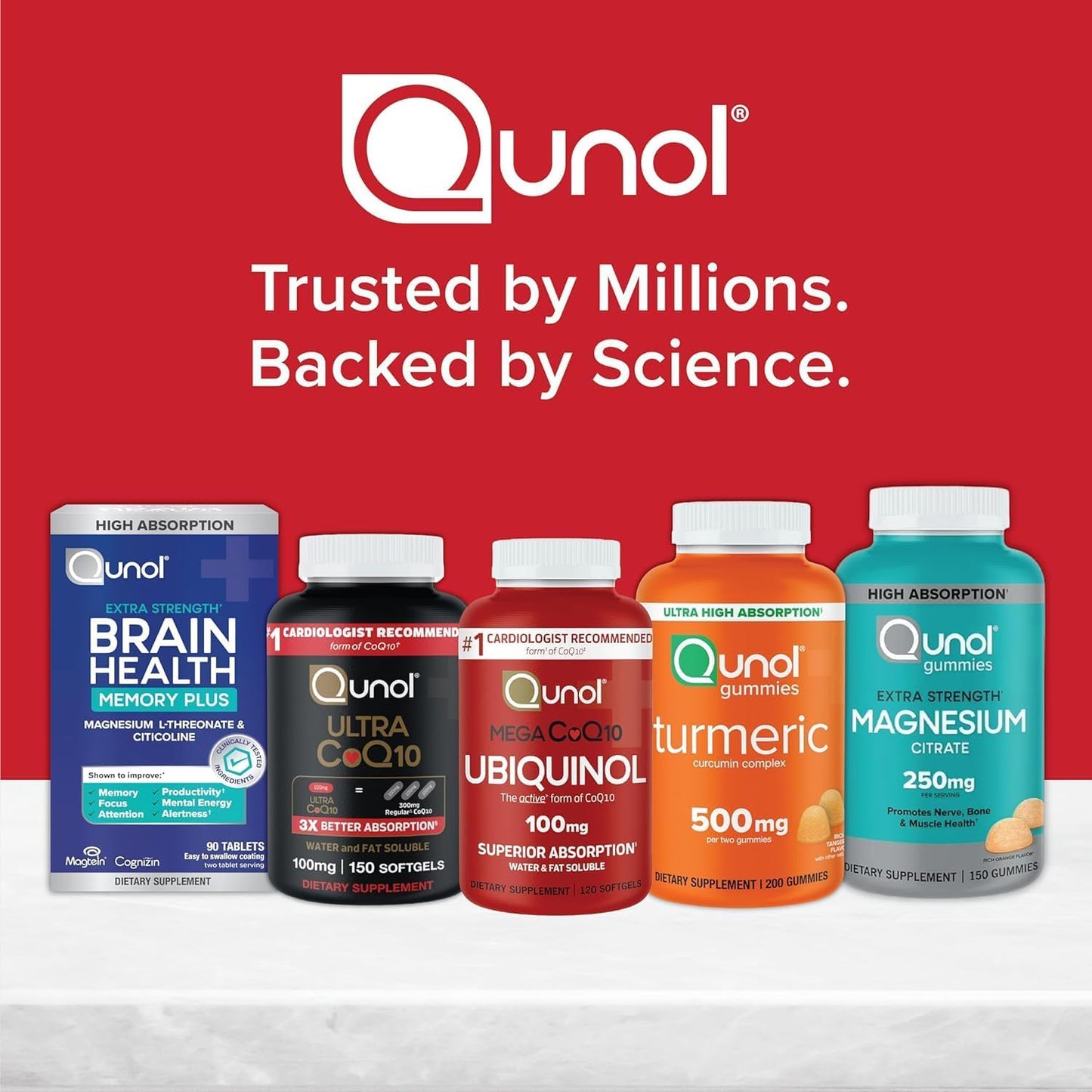 Qunol Mega Ubiquinol CoQ10 Suplemento natural de C0Q10 solubre en a...