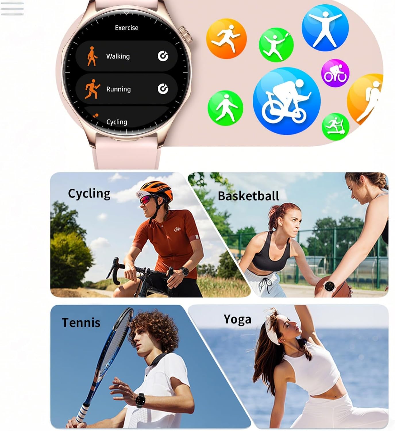 Reloj inteligente con auriculares, relojes inteligentes TWS 2 en 1,...