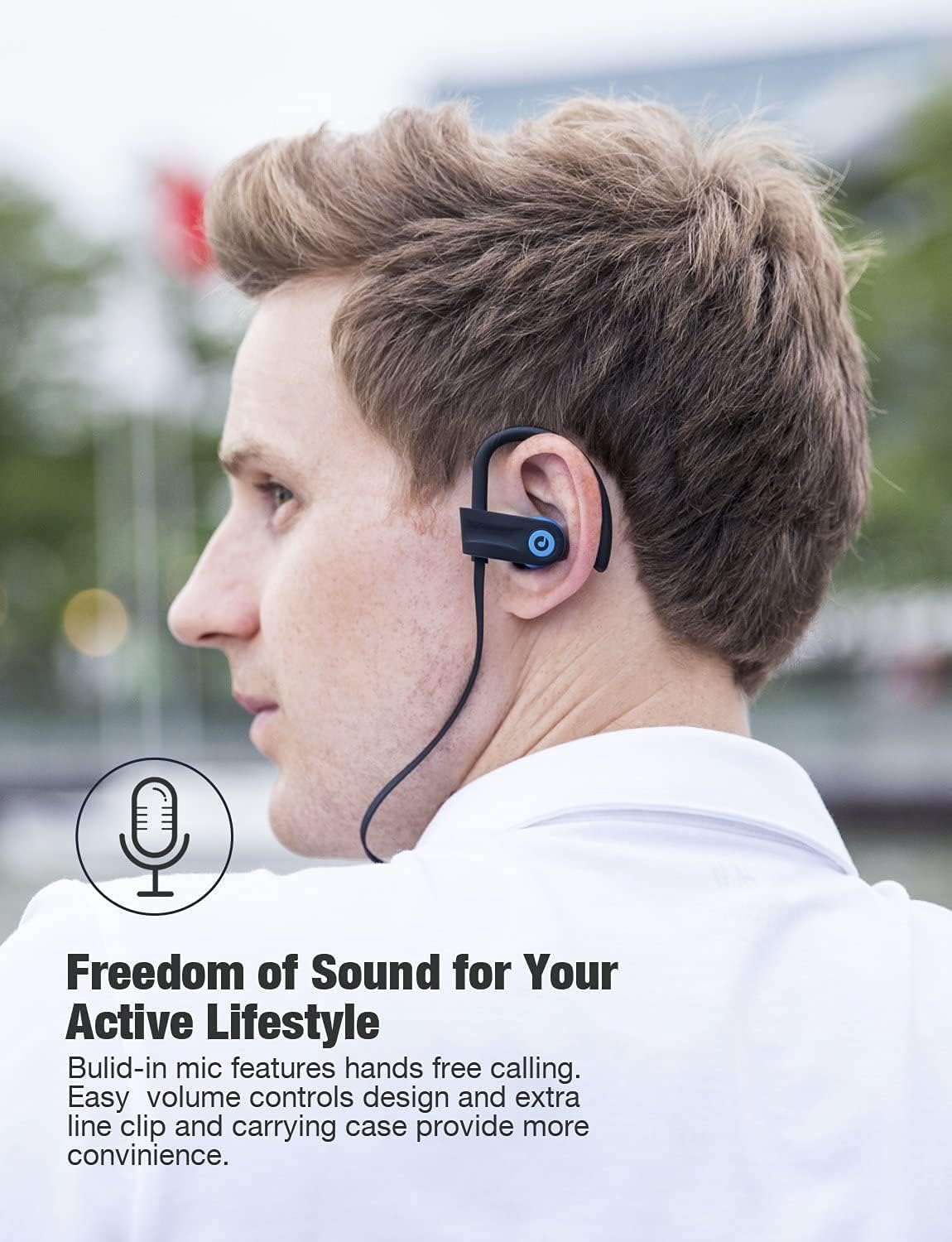 Auriculares Bluetooth, auriculares deportivos inalámbricos Otium, i...