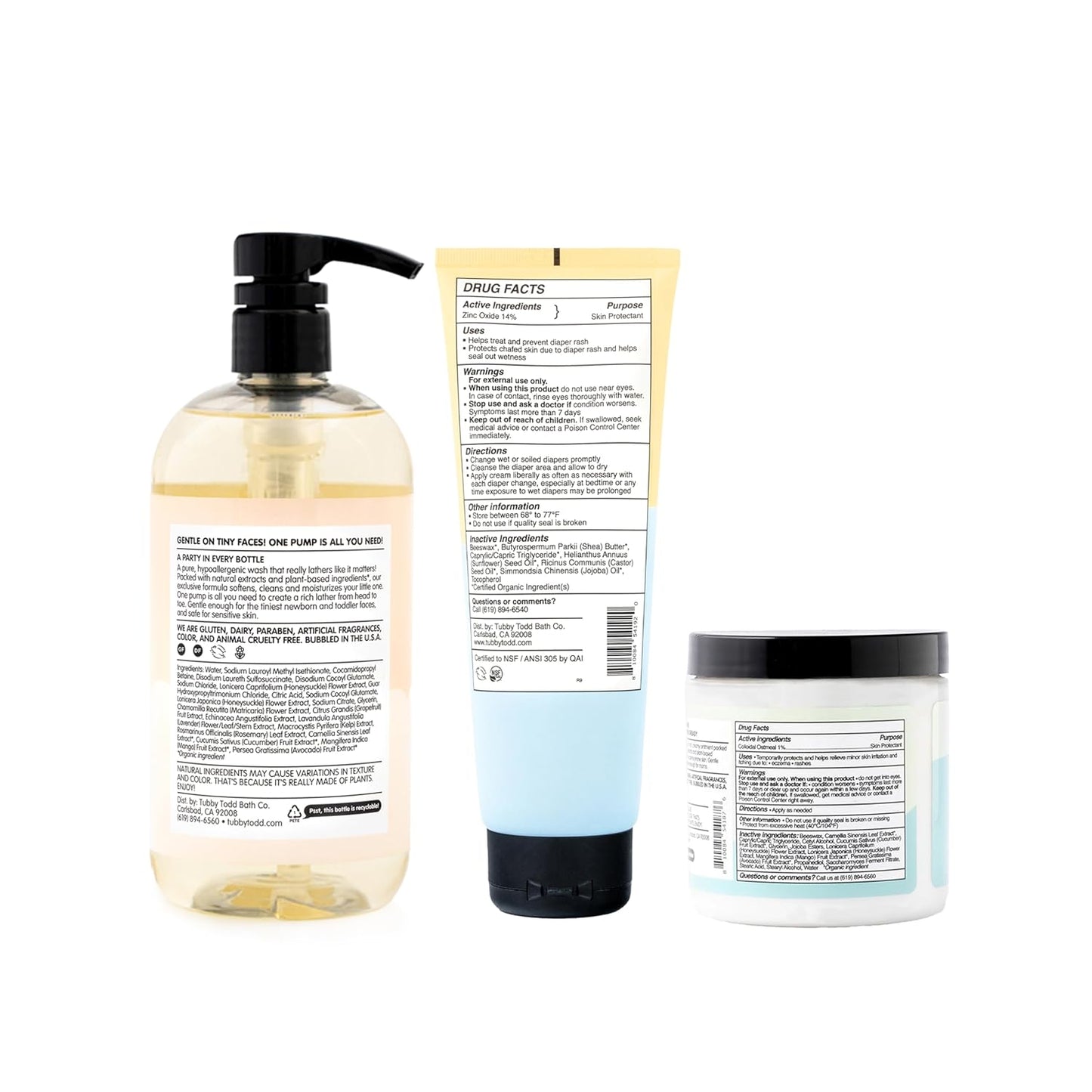 TUBBY TODD Baby Bundle - Conjunto de Cuidado de la Piel para Recién...