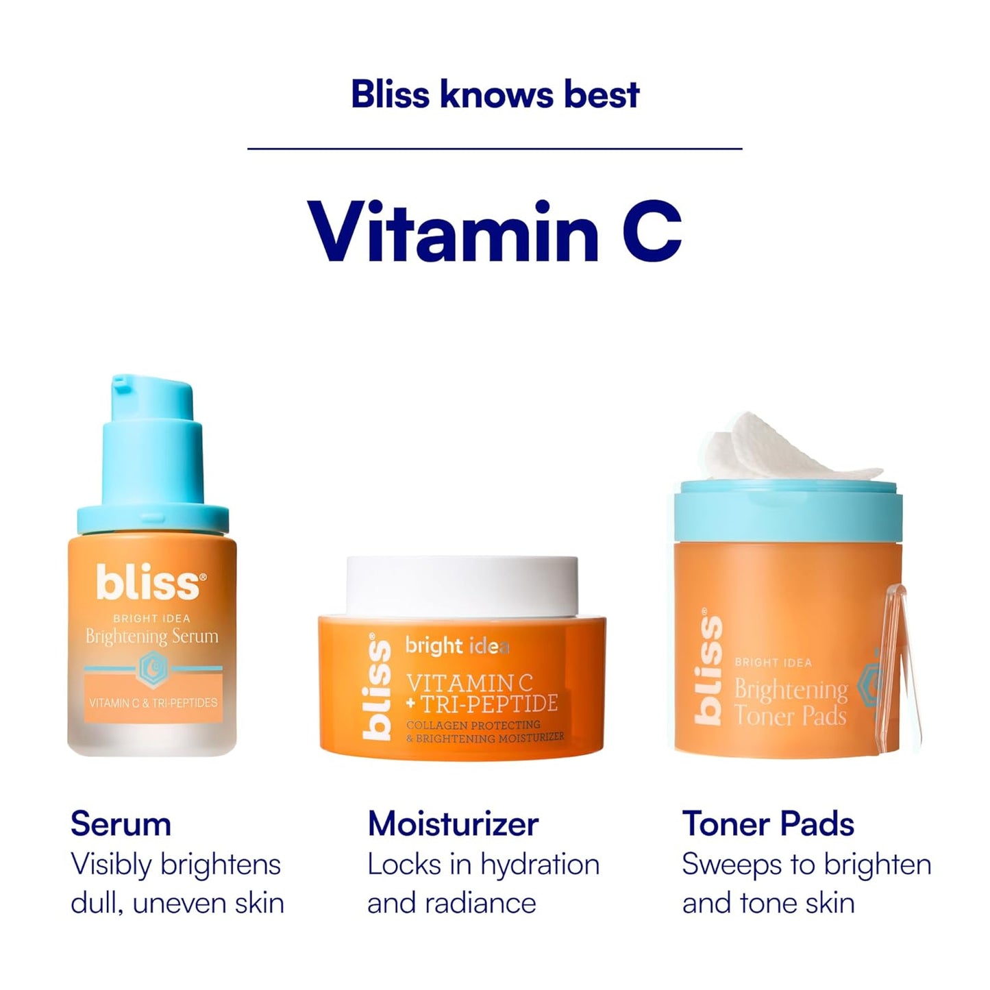 Bliss Vitamina C + crema hidratante iluminadora de tres péptidos |...
