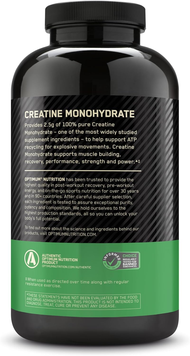 Optimum Nutrition Cápsulas micronizadas de monohidrato de creatina