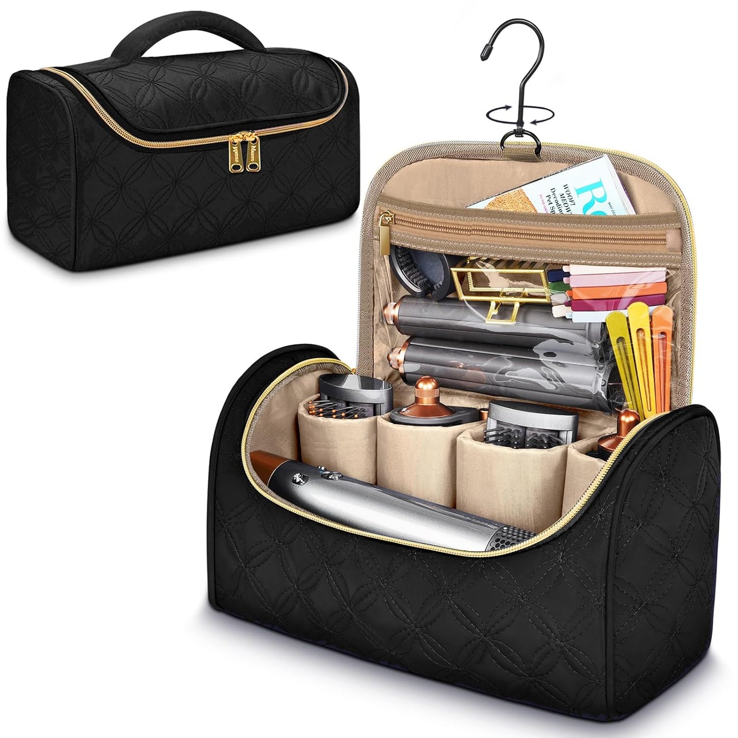 Mancro Estuche organizador de almacenamiento de viaje compatible co...