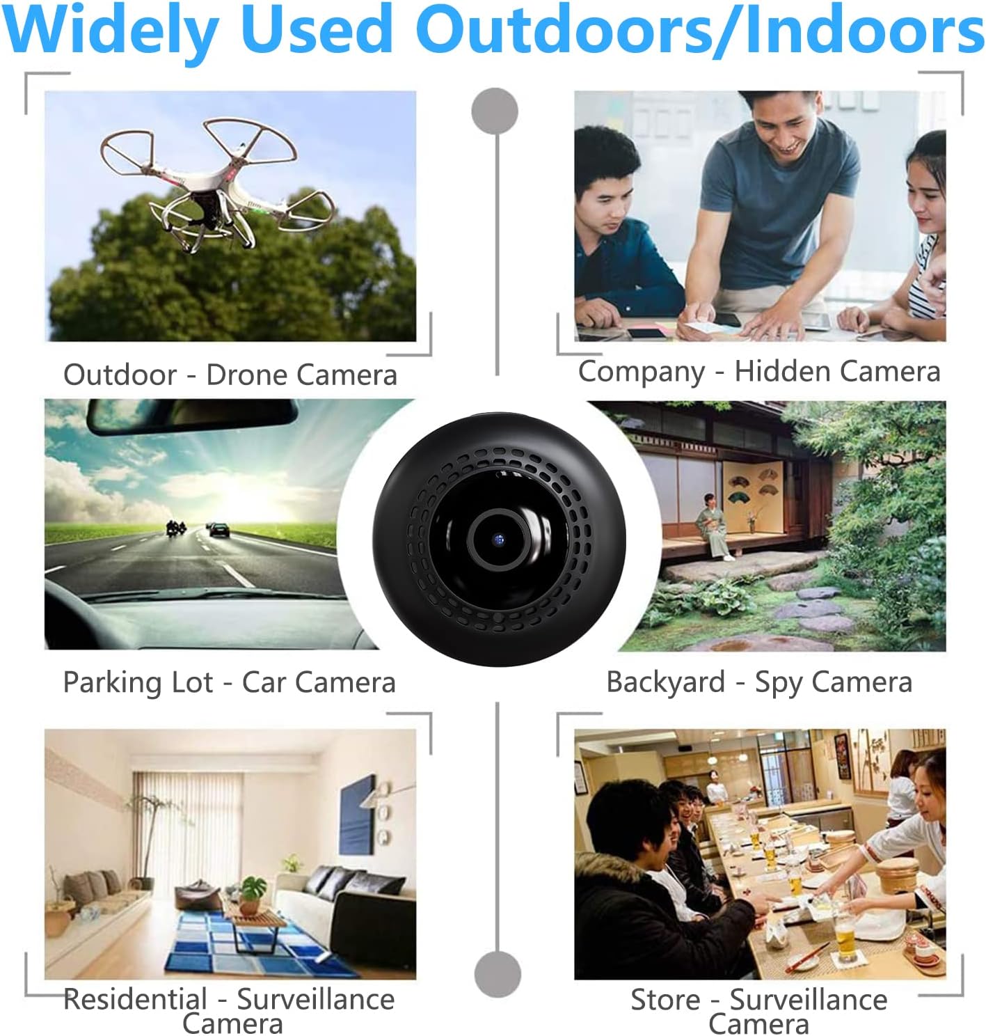 Cámara de seguridad 4K con visión nocturna y cámara de batería inco...