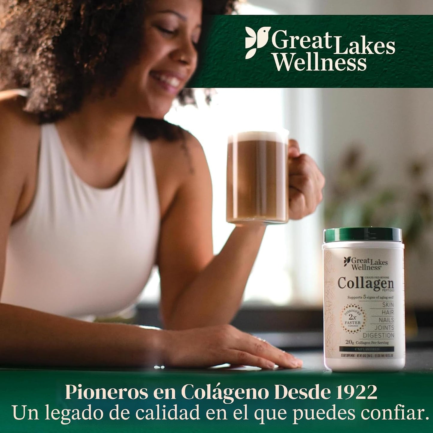 Great Lakes Gelatin Carne de Vacuno colágeno hidrolizado, Kosher, 1...