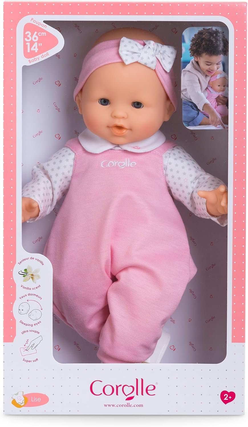 Corolle Lise - Muñeca de bebé suave de 14 pulgadas con aroma a vain...