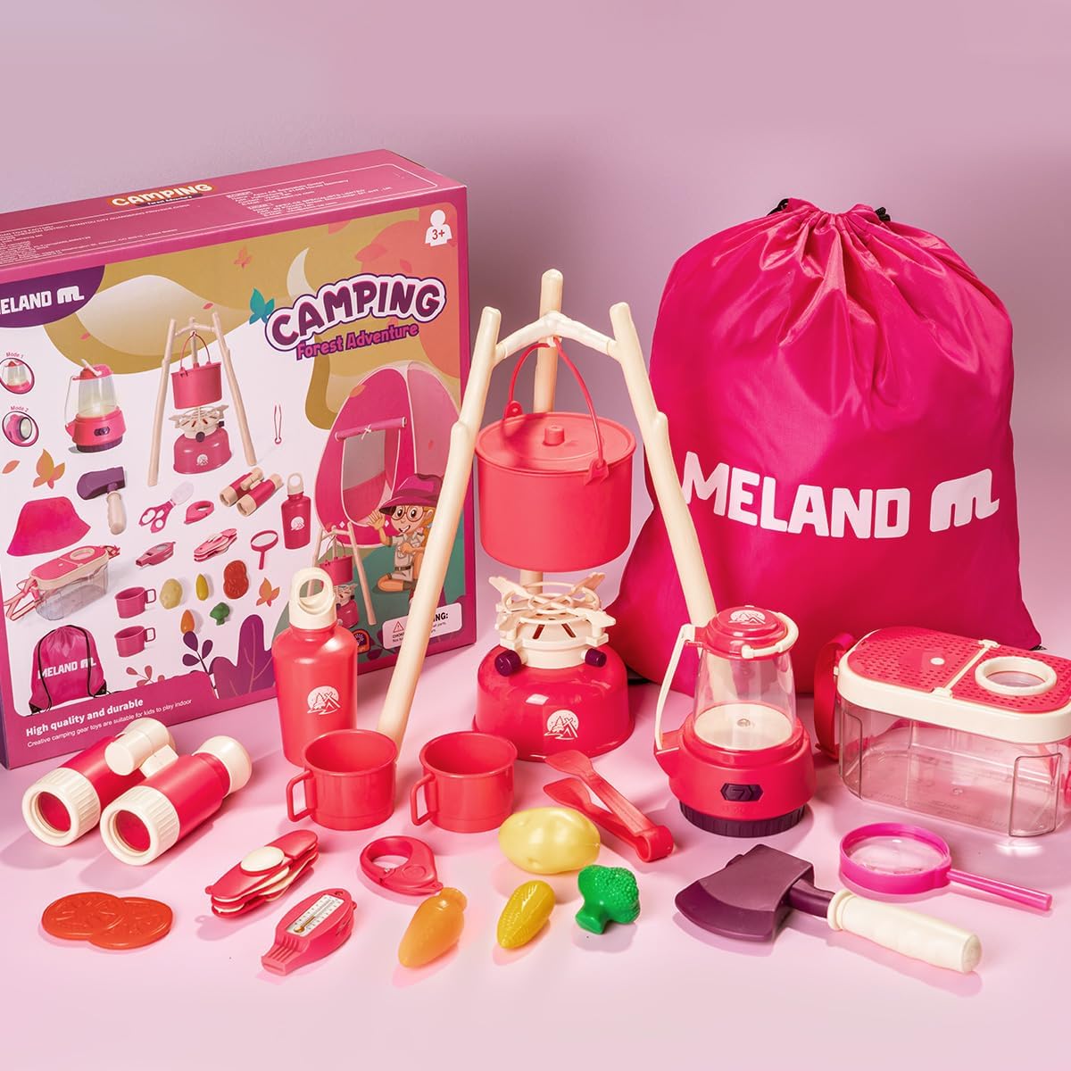 Meland - Juego de camping para niñas - Juguetes de tienda de campañ...