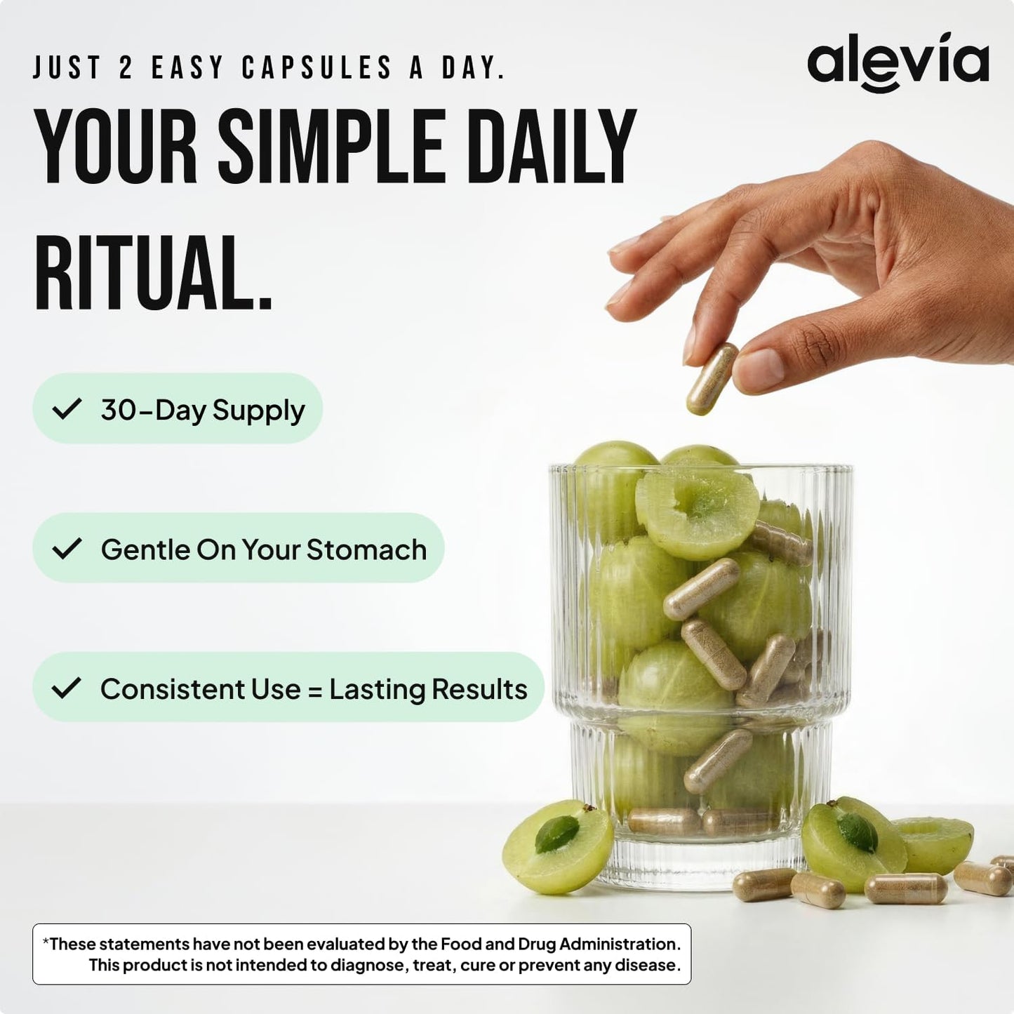 Alevia Amla Superfruit Extract 1000mg \u2013 Apoya el control de pe...