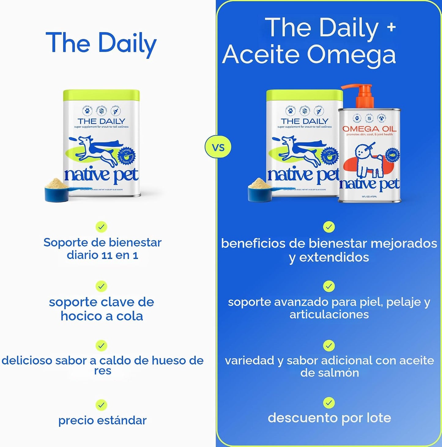 Native Pet Daily Wellness Bundle \u2013 Vitaminas y suplementos par...
